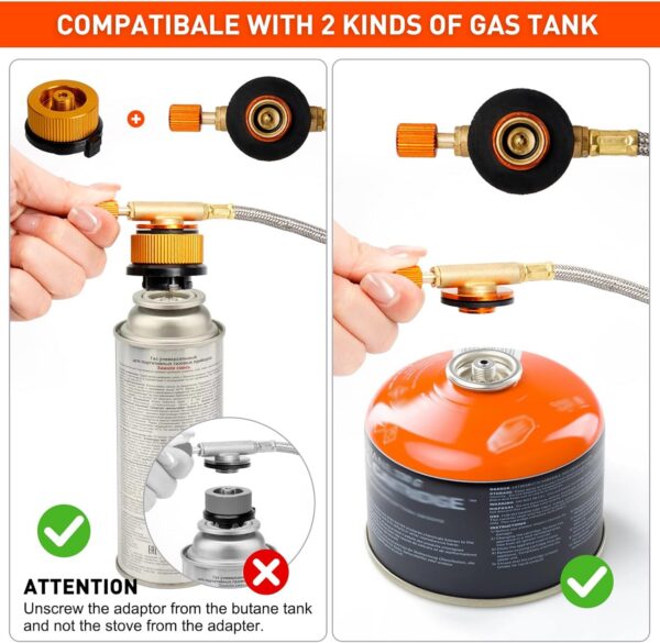 2b6c40edf79296ba SUPRBIRD Campingkocher 3500W Klein Faltbar Camping Gaskocher mit Piezozündung,klappbare Windschutzscheiben,Adapter Gasherd,Mini Gasbrenner für Outdoor Picknick Trekking Hiking reise,kissen,nackenrol
