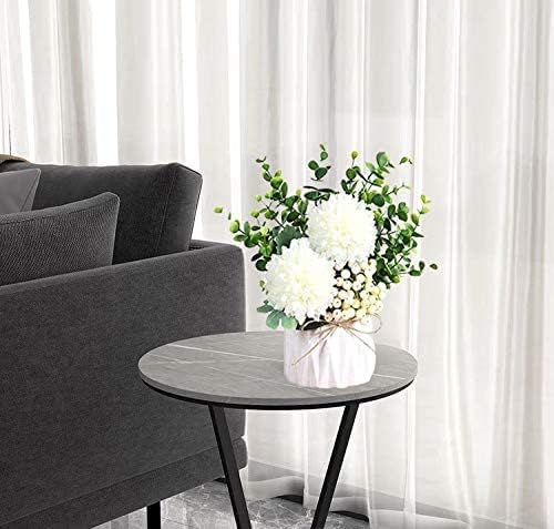 2b78a323affe563f Fake Peony Flowers in Ceramic Vase,Faux Hydrangea Flower Arrangements for Home Decor Artificial Flowers with Vase
