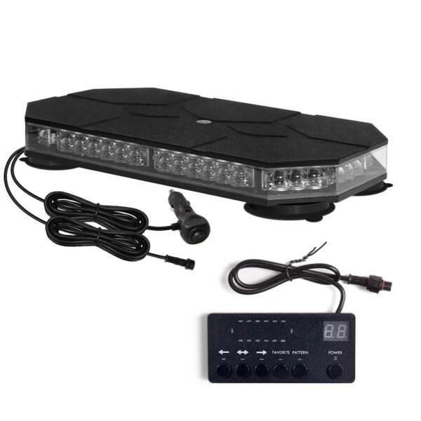 2b7b97be6e5b9e0f Car Warning Lamp 42 LED Roof Top Strobe With Controller For Truck Ambulance Snow Plow Magnetic Mount Emergency Safety Lights