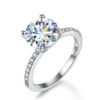 2b80a2a4ac7466a9 DW Sparkling 1-5ct Big Moissanite Diamond Rings for Women Solitaire Genuine Sterling Sier Designer Wedding Jewelry