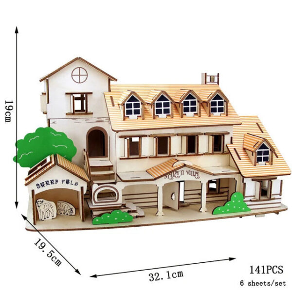 2b9f459e1ab8f179 3D Wooden Puzzle Saint Basil's Cathedral Building House Kits Castle Villa Model Jigsaw Teen DIY Toys For Children Kids Gift