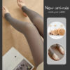 2b9ffdb3e6e53930 Women Socks Winter Sexy Thermal Pantyhose Fleece Tights Ladies Translucent Fake Stockings Warm Leggings Panty