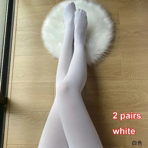 2bafb3d41e56b0f8 Socks Hosiery 120KGS Plus Size Women Sexy Pantyhose Candy Color Warm Tights Multicolo 50D Veet Stockings Spring Autumn Super Elastic 231120