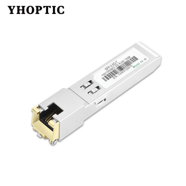 2bb6dfe710695381 Gigabit SFP + to Rj45 10G/2.5G 30m/100m Copper Modules, Optical Module, Compatible for Cisco, Mikrotik, Ethernet Optic Switch