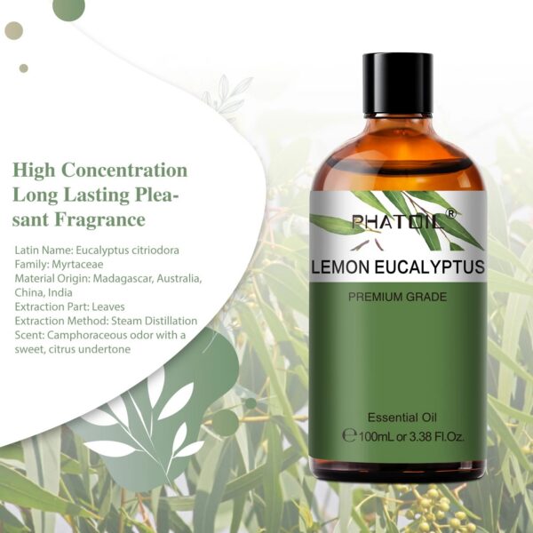 2bc003aa9d4de752 PHATOIL 100ml Essential Oils Lemon Eucalyptus Sweet Orange Cinnamon Vanilla Aroma Oils for Humidifier Diffuser Aromatherapy