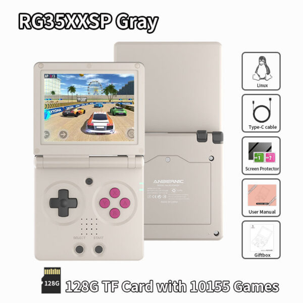 2bd1450ea8a51f1a ANBERNIC RG35XXSP Retro Flip Handheld Console 3.5" IPS Screen ux H700 Video Game Player Support Streaming WIFI Bluetooth