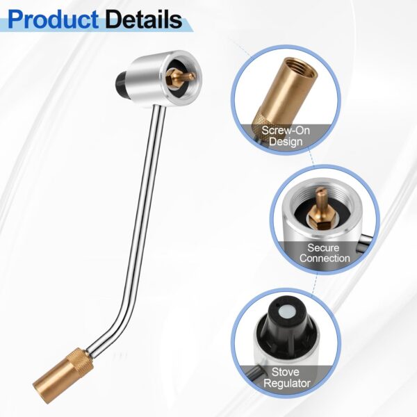 5430 Gas Stove Pressure Regulator Compatible with Most Coleman Stoves & Grills and Fold N Go Stoves, the Coleman Stove Propane Adapter for Maintains Stable Propane Gas Pressure in Coleman stoves