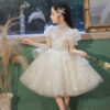White Baby 2-12year old Kids for Party Wedding flower girl Sequins Children’s Pageant Gown Girls Dress