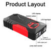 18000mAh Jump Starter Portable Power Bank Battery Booster 12V Car Starting Device for Petrol Diesel 6.0L/4.0L