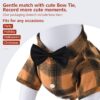 Koneseve Dog Shirt Plaid Dog Clothes for Small Dogs Boy Girl Cat Clothes Soft Puppy Outfit Adorable Pet T-Shirts Kitten Grid Costume Apparel Thanksgiving Christmas Clothing ( Yellow; L/Large )