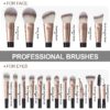 2c2bfeb1e6bbc819 Maange 18Pcs Makeup Storage Set Soft Bristles Foundation Brushes Eyeshadow Blusher Concealer For Women Beginner Kit