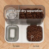 Large Capacity Automatic Cat Dispenser Drinking Water Bowl Pet Supplies Wet and Dry Separation Dog Food Container