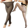 2c42f94c7c089445 Socks Hosiery Plus Size Winter Women's Sock Pants Thermal Translucent Pantyhose Woman Warm Leggings Fake Stockings Fleece Tights Skin Effect