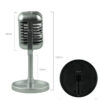 2c5203d3174b3b3b Simulation Props Mic Plastic Retro Dynamic Vocal Microphone Vintage Style Universal Stand Ornament For Live Performance Karaoke