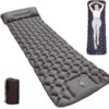 Coziya Matelas, Camping-Matratze, 5 cm Ultraleichte Aufblasbare Camping-Matratze, Aufblasbares Schlafpad Mit Eingebauten Kissen, Zum Campen, Reisen, Zuhause, BüRo,Blue