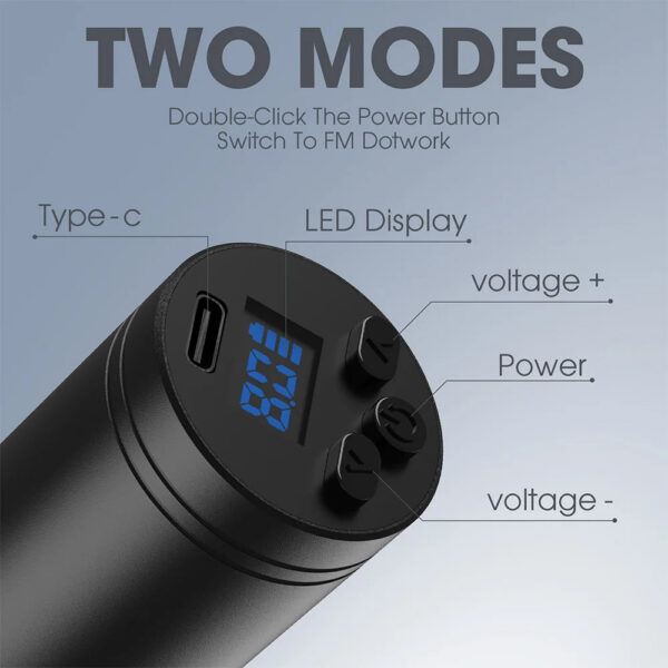 2c6fbeefa58be715 EZ Wireless Cartridge Tattoo Machine Pen Rotaty Battery Pen with Portable Power 1600mAh LED Digital Display Tattoo Gun Supply