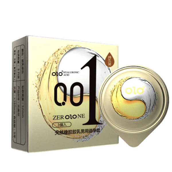 OLO ULTRA THIN CONDOM 0.01 Feeling Penis Sleeve Hyaluronic Acids Rubber Latex Ejaculation Delay Dotted Condoms Intimate Sex Toy