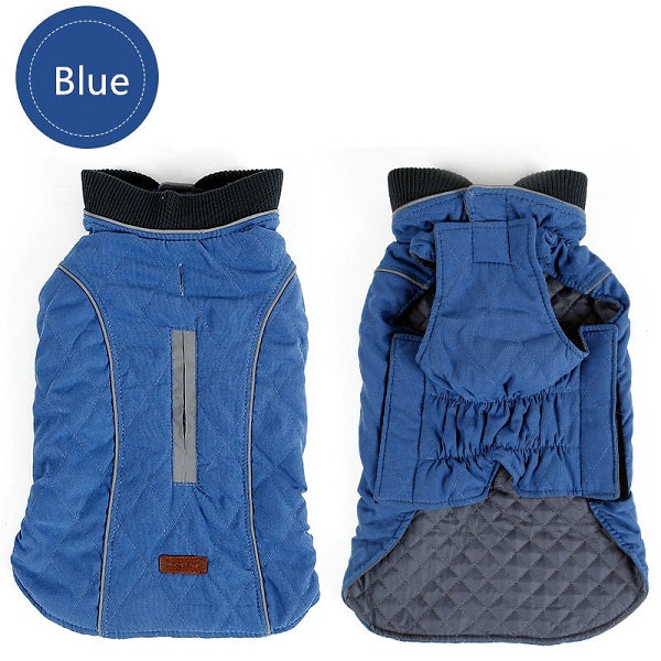 High Quality clothes Quilted Coat Pet Warm Jacket New Big Dog Retro Cozy Thick Vest Clothing 6 Colors