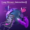 Adult - 3IN1 App Wearable Remote Rose Toy, Sex Pleasure Tools for Women with Clit Modes & 9 Thrusting Dildos Nipple Anal Toys Sucking Vibrator