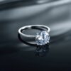 2c8887538807c55a 2023 Classic Luxury Real Solid 925 Sterling Silver Ring 3Ct 10 Hearts Arrows Zircon Wedding Jewelry Rings Engagement For Women