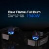 2c96c369091afe40 Lightning Double Head Stove Small Foldable Portable Outdoor Camping Furnace Fire Switch Free Adjustable Control Cookware BRS-32(No Ignition)