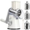 YNNICO Rotary Grater - Manual Mandoline Non-slip Suction Base, Vegetable Slicer
