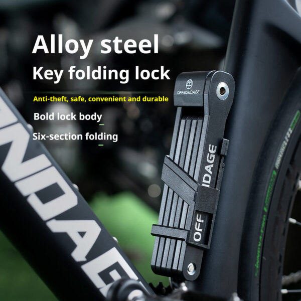 OFFBONDAGE Foldable Bike MTB Road Fold Lock High Security Anti-Theft Scooter Electric E-Bike Bicycle Accessories