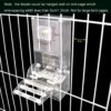 Evursua No Mess Bird Cage Feeders Automatic Parrot Seed Tube Birds Cage Accessories for Parakeet Canary Cockatiel Finch,Free Install,No Fragile