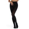 IMMIGOSE Women's High Waist Pantyhose 200 Denier Tights - Nude/Black