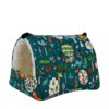 2cb2226d47102ff9 1pc Cute Print Bird Bed Mini Cage Rabbit Squirrel Mat Guinea Pig Nest Hamster House Small Animal Sleeping Bed Pet Hanging Cage
