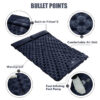 2cba4edf5c59eebb WESTTUNE Double Inflatable Mattress with Built-in Pillow Pump Outdoor Sleeping Pad Camping Air Mat for Travel Backpacking Hiking
