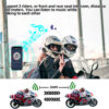 2cc18e3675e7ed0c 1/2x Music Interphone Bluetooth 5.3 Motorcycle Helmet Intercom Headset Waterproof 300m Intercomunicador Speaker Earphone