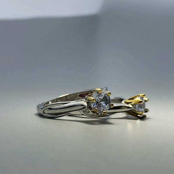 2cc1aedaf359e31e Sier Original Certified Women's Rings Natural Diamonds with Gemstones Jewelry Couples Wedding Engagement Accessories
