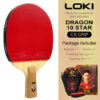 2cceede1b9194dbf LOKI DRAGON 10 STAR Table Tennis Racket Professional 5 Wood 2 ALC Ping Pong Paddle Bat Carbon Blade with FH RXTON 9 & BH RXTON 7