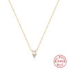 2ce9610ae5bde4bb ROXI Simple Pearl And Diamond Sterling Sier Women's Versatile Small Necklace Gift Personalized Jewelry