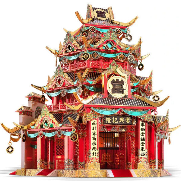 2ceabd3041b67a6e Piececool 3D Metal Puzzle Adult Chinese Style Building Kits DIY Model for Jigsaw Toy