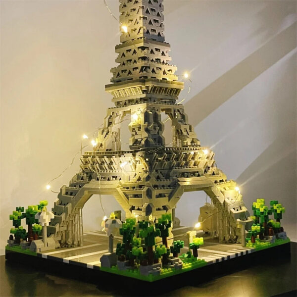 2cf3871a3206b01a Knew Built Exquisite Paris Eiffel Tower Micro Mini Building Blocks Toys Set: LED Illuminated, Perfect Gift Illuminate Your World