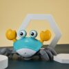 1Pc Escape Crab Auto-sensing Function Children Crawling Avoiding Obstacles Electronic Pet With Music