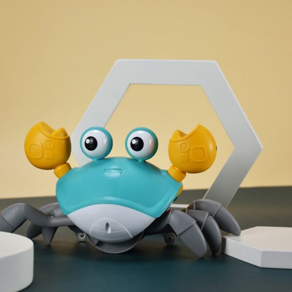 1Pc Escape Crab Auto-sensing Function Children Crawling Avoiding Obstacles Electronic Pet With Music