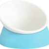 2d0bb6adb88a708c 2Pcs Cat Bowls Elevated Cat Food Bowl Adjustable Cat Dish Anti-Slip and Anti-Noise Raised Cat Bowl Protecting Pet’s Spine Thickened Plastic Bowl Suitable for Indoor Cats, 17 Oz