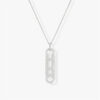 Sterling Sier Classic Fashionable Jewelry Mobile Diamond Women's Necklace Wedding Necklace. Exquisite Gifts