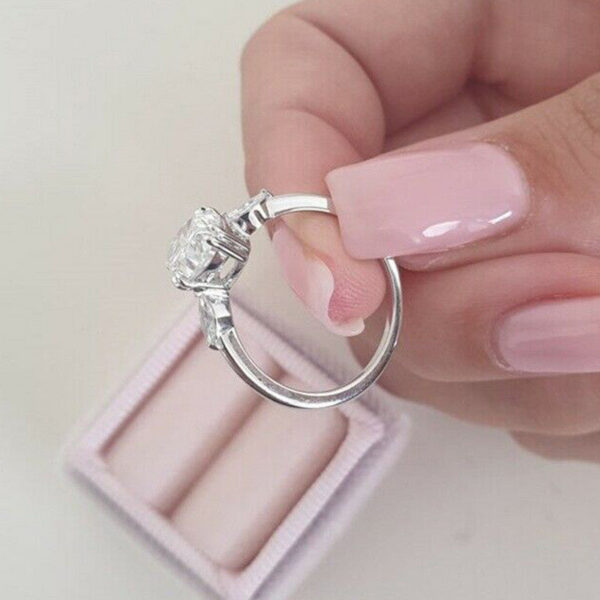 2d3a082086d5f982 Sterg Sier Oval Cubic Zirconia Crystal Rings for Women Stylish Female Accessories Party Finger Ring Jewelry