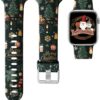 Laffav Compatible with Apple Watch Band 41mm 40mm 38mm iWatch Series 9 & Ultra 2 & SE & Ultra & Series 8/7/6/5/4/3/2/1 for Women Men, Colorful Jellyfish, M/L