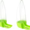 Birds Water Dispenser for Cage, Parakeet Feeder and Drinker Set, Plastic Seed & Water Dispenser, Automatic Bird Cage Water Feeder for Parrot Canaries Finches Budgie, 12 Days Capacity（4.05oz）
