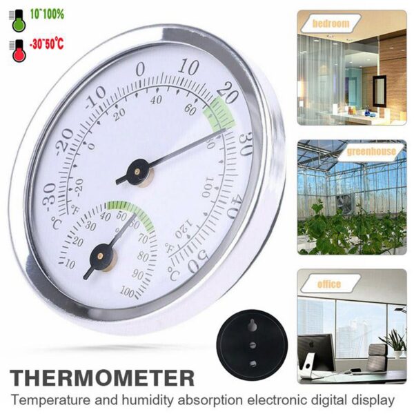 Mini Pointer Type Hygrometer Indoor Room Electronic Temperature Humidity Meter Sensor Gauge For Home Thermometer