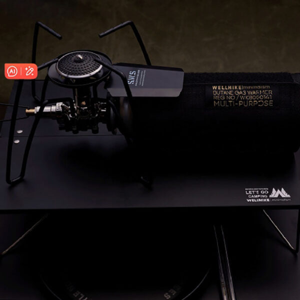 Black Spider Folding Card Tableware Kitchenware Camping Barbecue Gas Stove