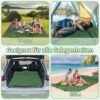 2d8405479a8f805c ZealWe Isomatte Camping Selbstaufblasend 2 Persone Ultraleicht Schlafmatte, Kleines Packmaß mit Fußpresse Pumpe & Kissen, Camping Matratze für Outdoor, Wandern, Zelt