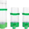 2d9bd1c1f4dc76a9 Bird Feeder, Bird Water Dispenser for Cage, XISTEST 2PCS Automatic Bird Water Feeder with 1PCS Food Feeder for Cage Pet Parrot Budgie Lovebirds Cockatiel Automatic Bird Feeder (2pcs 60ml + 1pcs 150ml)