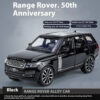 1:32 Land Range Rover 50th Anniversary Off Road SUV Vehicle Alloy Diecast Car Model Computer Desktop Decoration Gift Boys