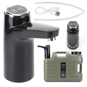 11L Outdoor Bin Large Capacity Camping Buckle with Faucet &USB Rechargeable Electric Pump Water Tank Dispenser